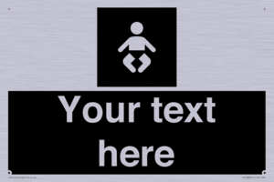 Custom information: black panel baby change